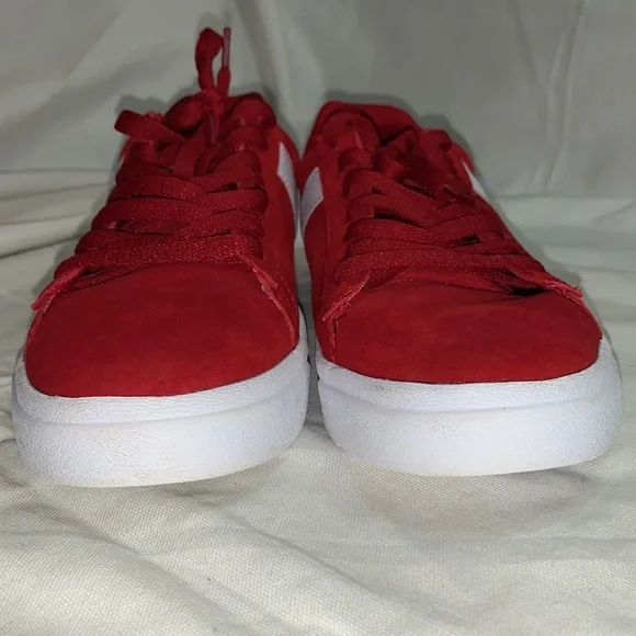 Women's PONY Classic Low Red Suede Shoes Size 7.5 - Picture 8 of 13